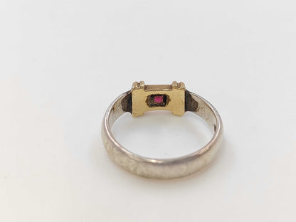 Tiffany & Co. 925/750 Stacking Ruby Ring, 3.3g 