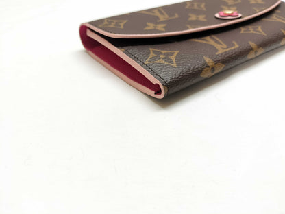 LOUIS VUITTON Monogram Portefeuille Emily Flower Wallet