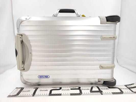 RIMOWA Silver Integral Suitcase Carry-on Bag