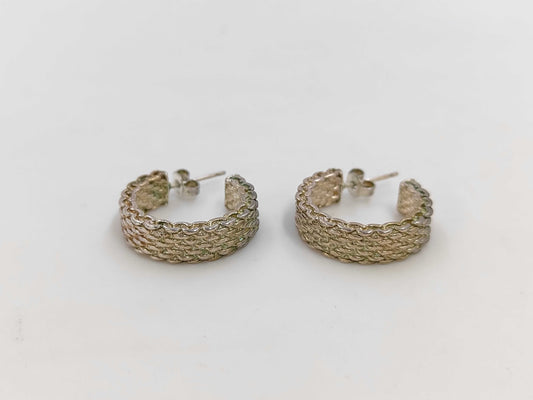 Tiffany & Co. Somerset Hoop Earrings, SV925, 11.0g