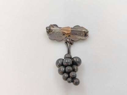 Georg Jensen Grape Motif SV925 9.7g Brooch