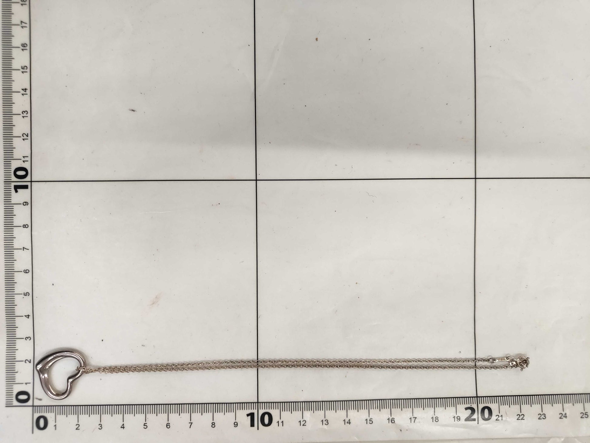 Tiffany & Co. Open Heart SV925 6.5g Necklace