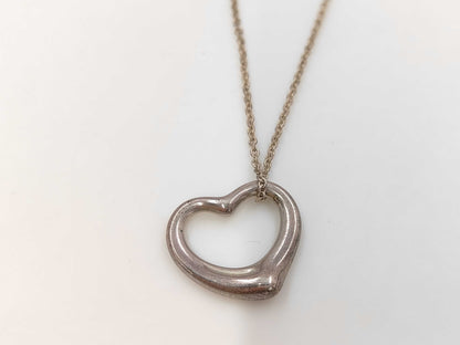 Tiffany & Co. Open Heart SV925 6.5g Necklace