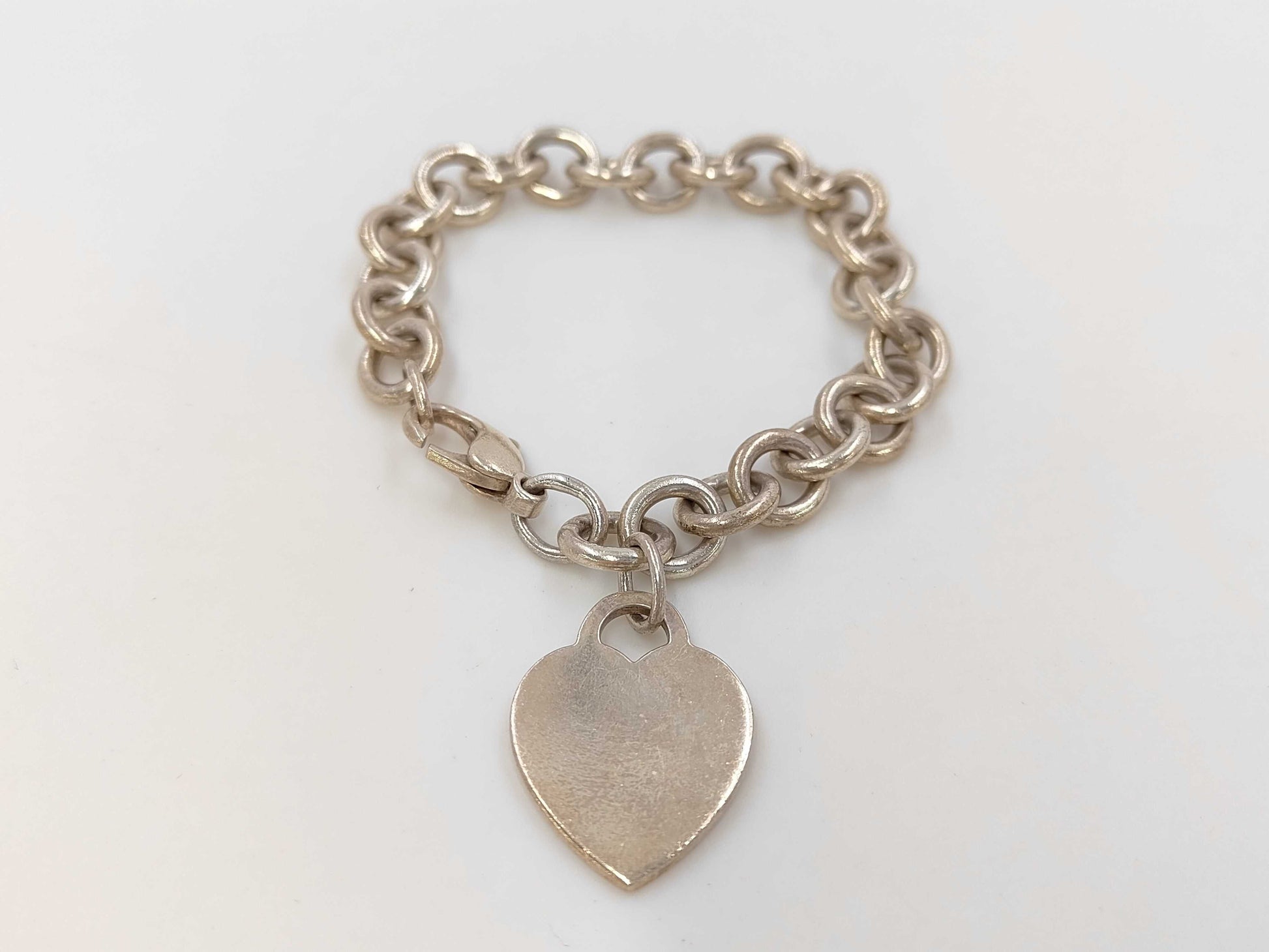 Tiffany & Co. Heart SV925 34.3g Bracelet/Bangle