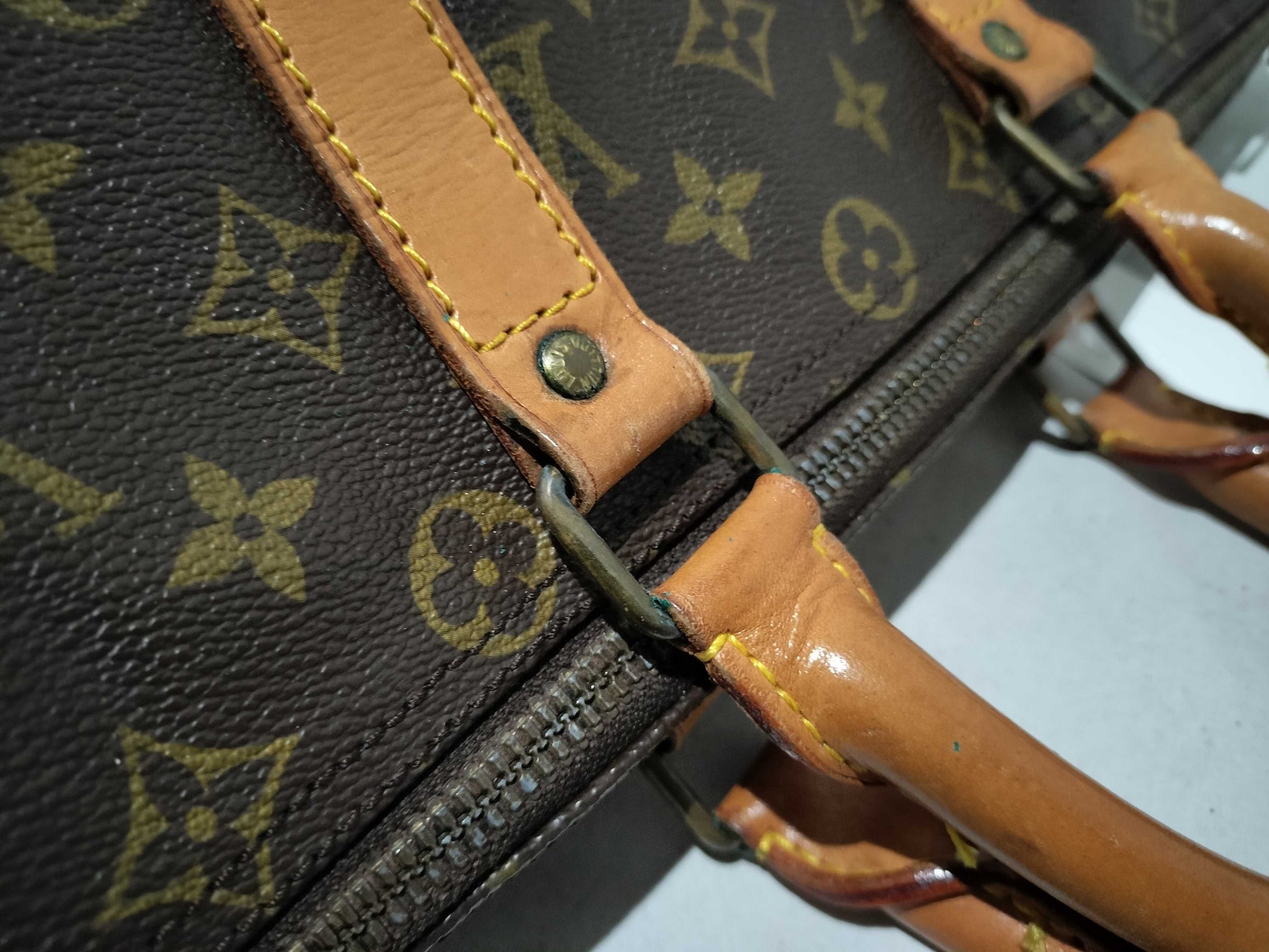 LOUIS VUITTON Monogram M41418 Keepall Bandouliere 45 Boston Bag