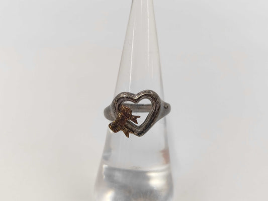 Tiffany & Co. 925/750 Heart Ribbon 4.5g Ring