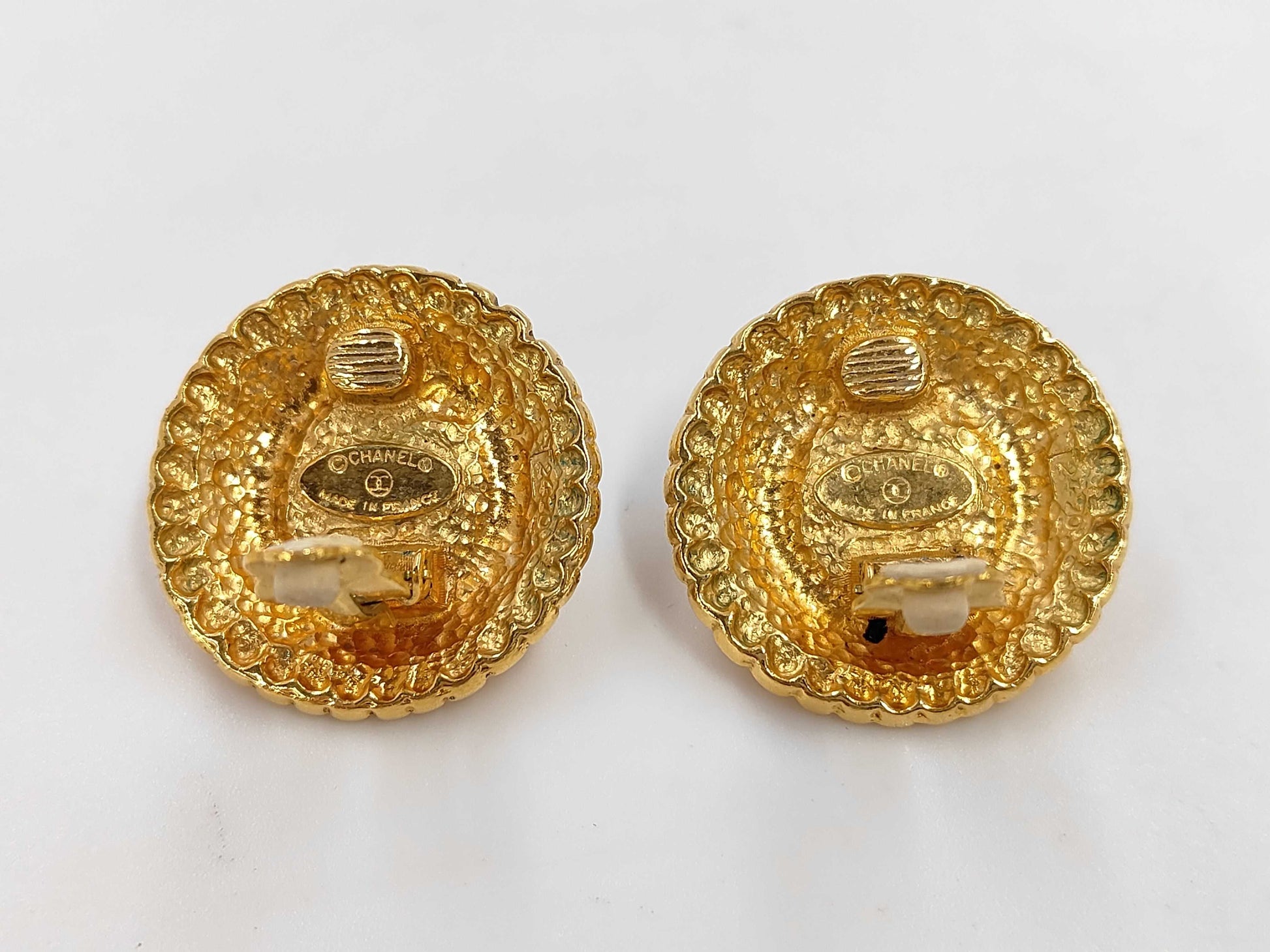 CHANEL Faux Pearl Earrings