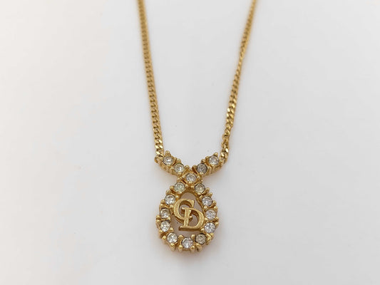 Dior rhinestone necklace