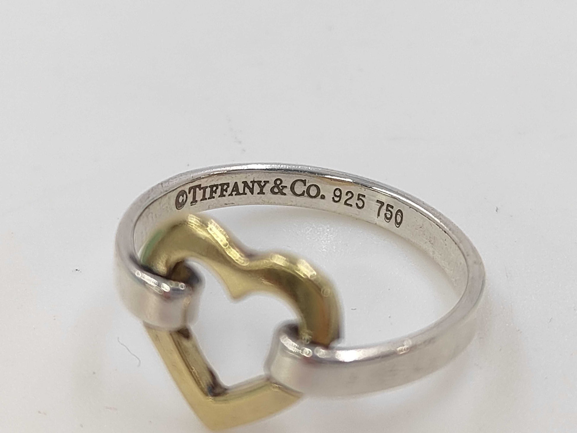Tiffany & Co. 325/750 Heart Ring, SV925, 2.5g