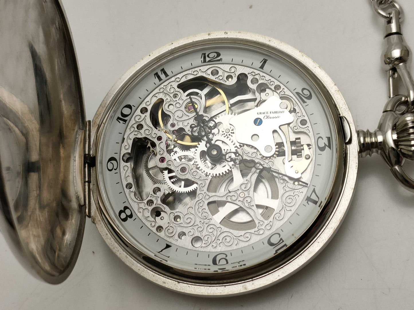 Grace Fabrio P-003/3 Skeleton Pocket Watch