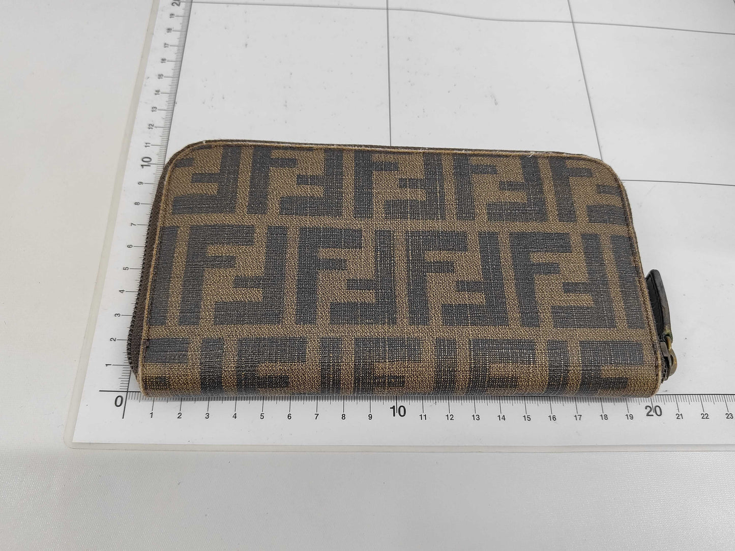 FENDI Zucca Round Wallet