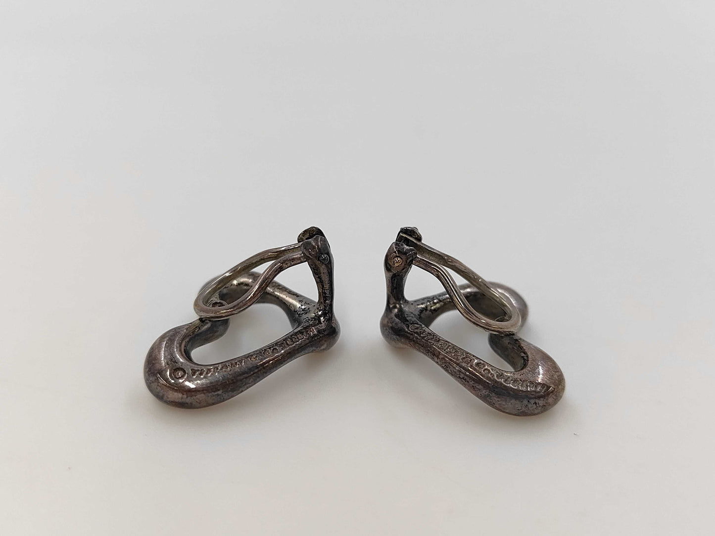 Tiffany & Co. SV925 Heart Earrings, 11.5g