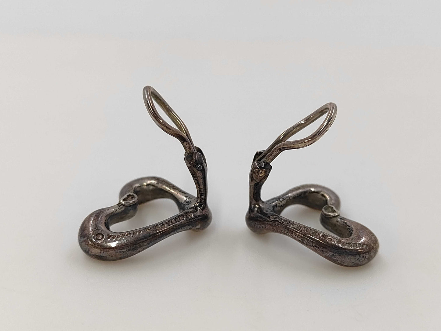 Tiffany & Co. SV925 Heart Earrings, 11.5g