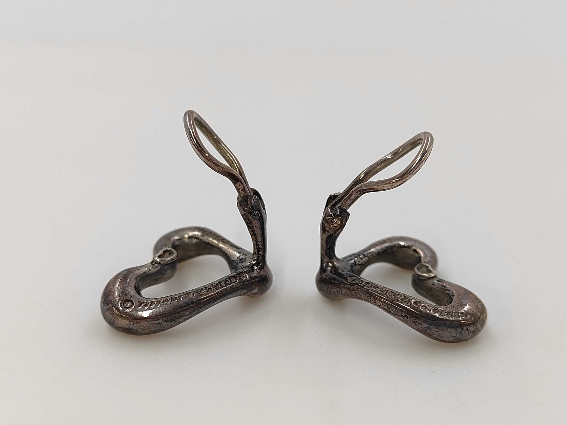 Tiffany & Co. SV925 Heart Earrings, 11.5g