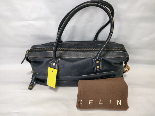 CELINE Leather Mini Boston Bag