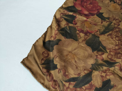 CHANEL Floral Large Scarf 