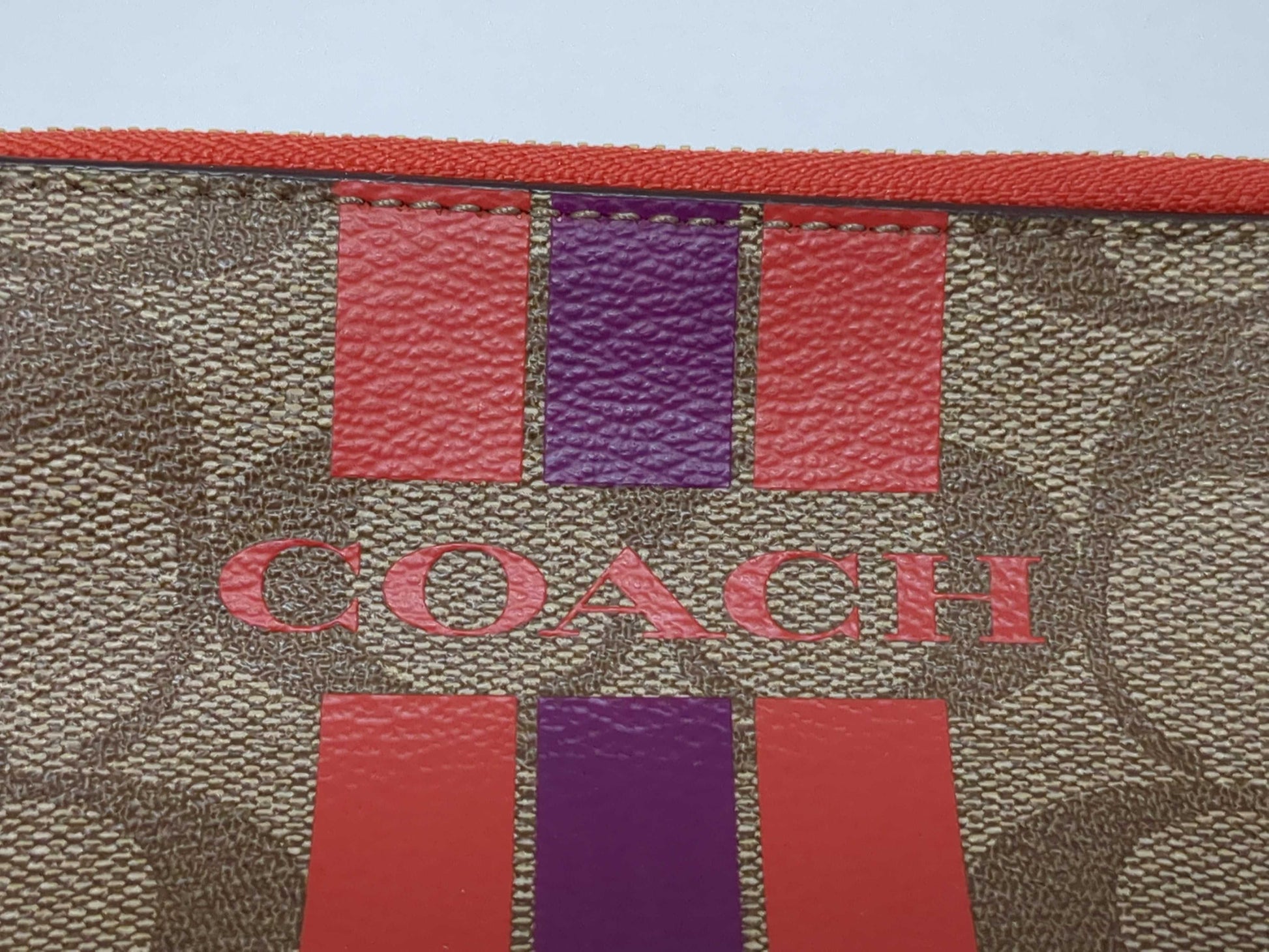 COACH Signature Leather Bag/Pouch/Wallet 3-Piece Set Handbag