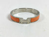 HERMES Click H Silver x Orange Bracelet/Bangle