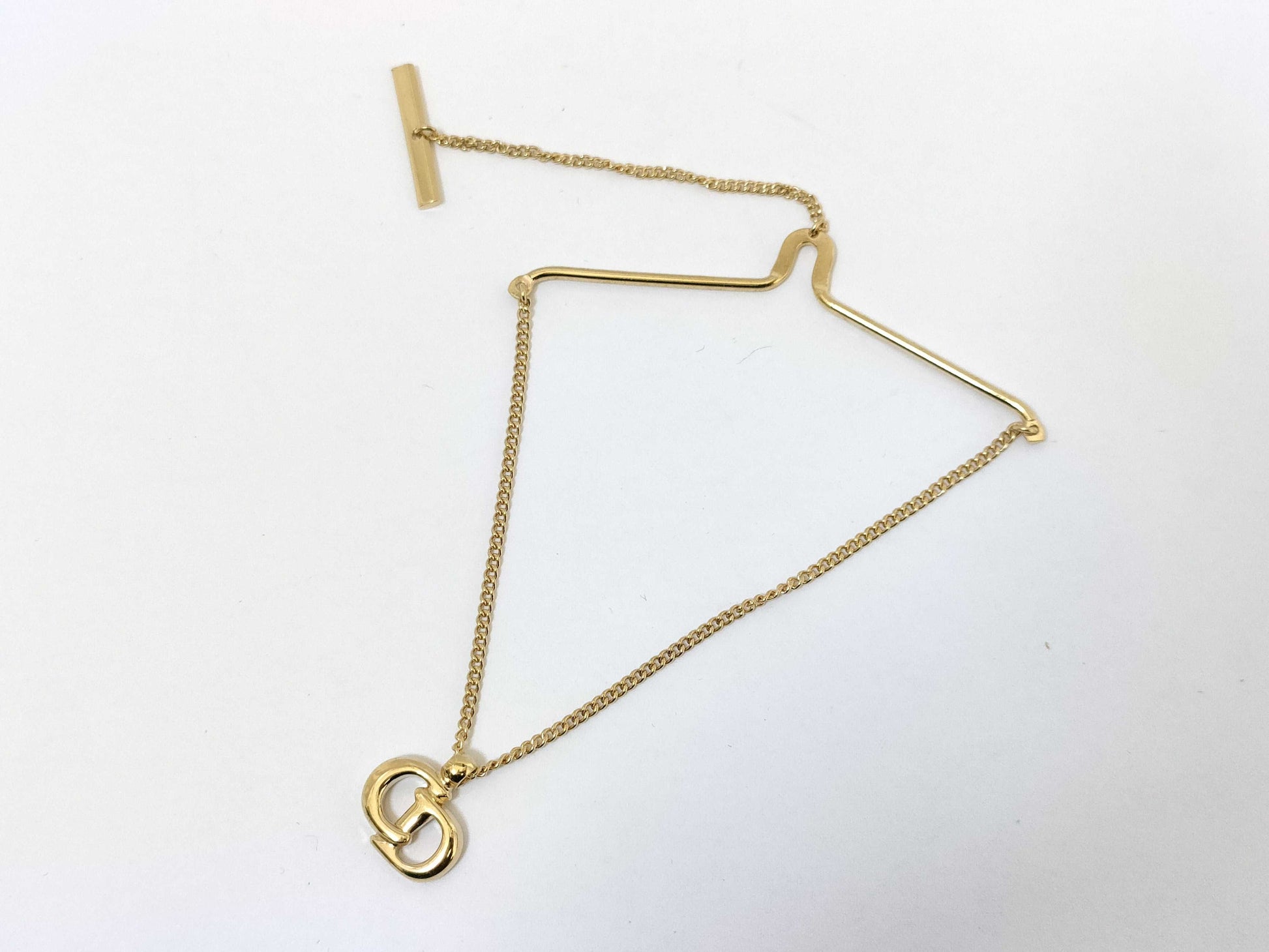 Dior Tie Chain/Gold Tie Clip/Cufflinks