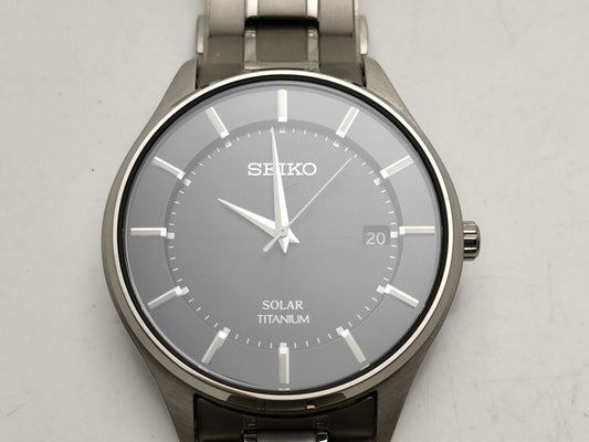 SEIKO V157-0BX0 Solar Titanium Men's Watch