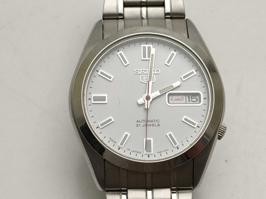 SEIKO 7S26-03B0 Seiko Five Body Only White Dial Men's Watch