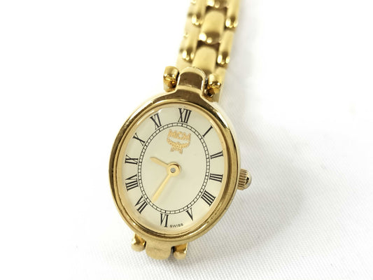 MCM MCM Gold Stainless Steel Women's Watch with Box
