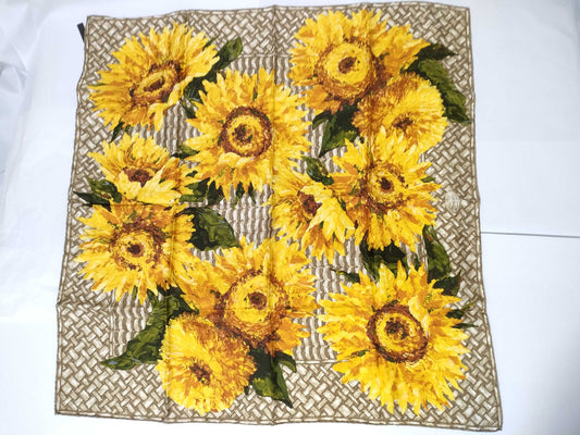 GUCCI Sunflower Yellow Scarf