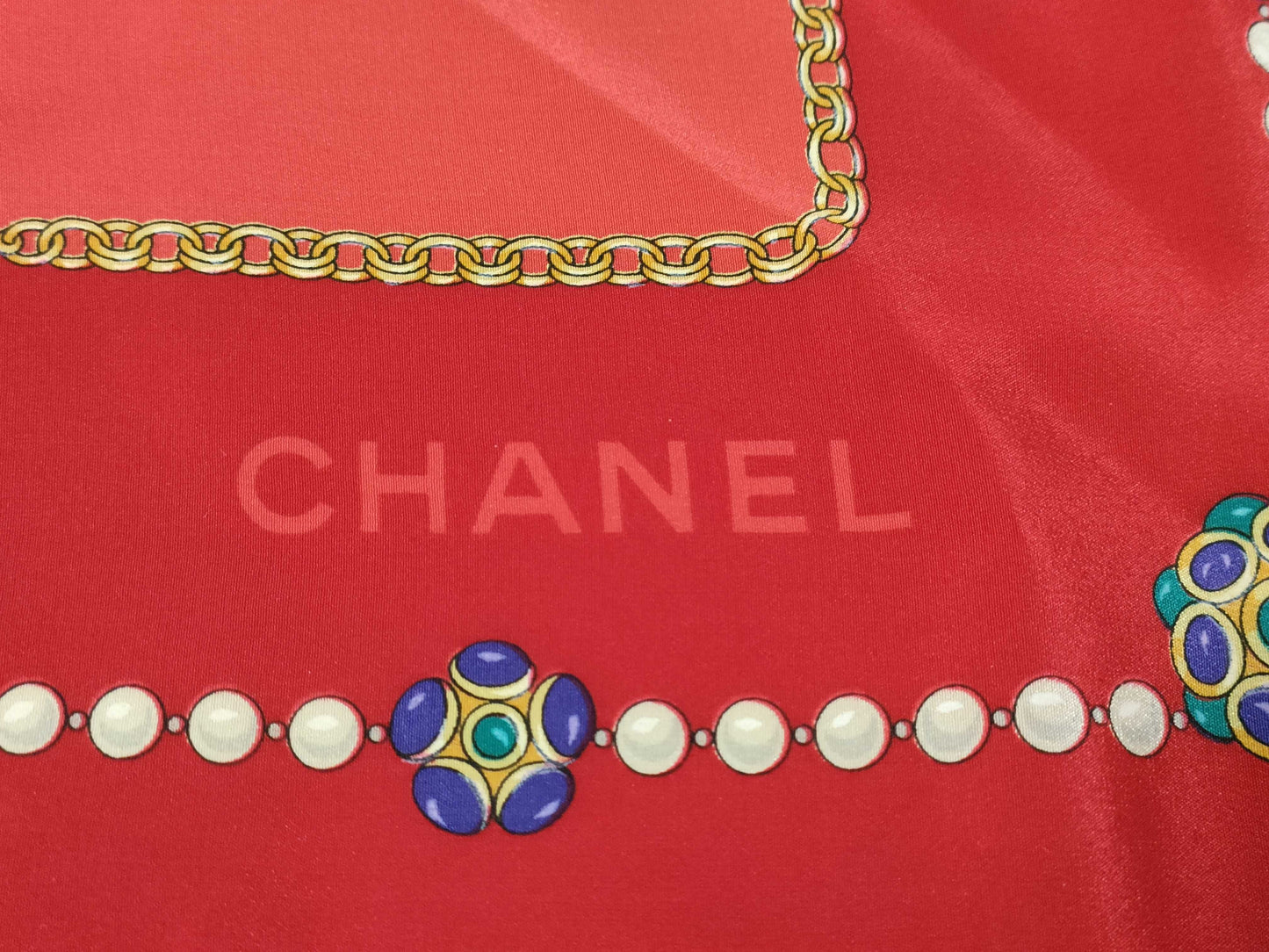 CHANEL 100% Silk Scarf