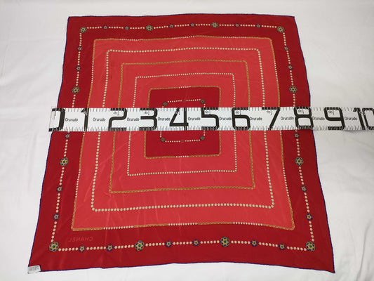 CHANEL 100% Silk Scarf