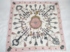 HERMES Carre Carre 90 LES CLES Key Pattern Scarf