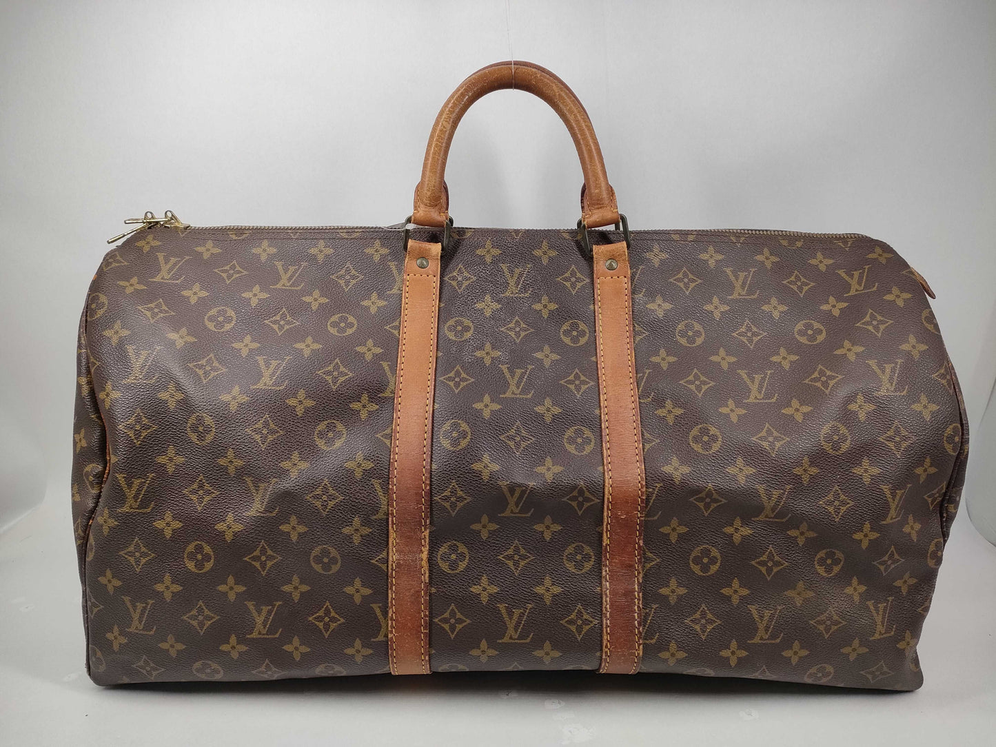 LOUIS VUITTON Monogram M41424 Keepall 55 Boston Bag