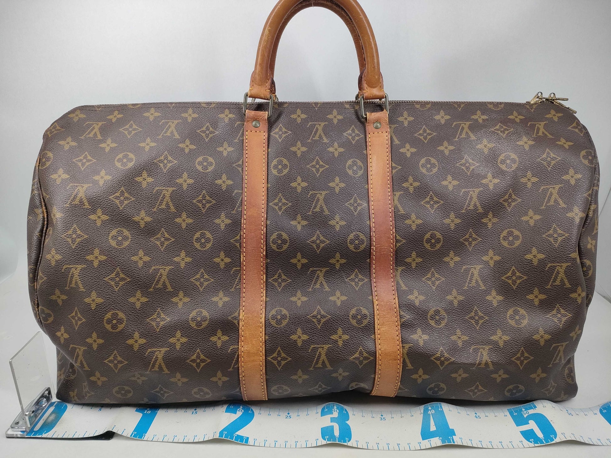 LOUIS VUITTON Monogram M41424 Keepall 55 Boston Bag
