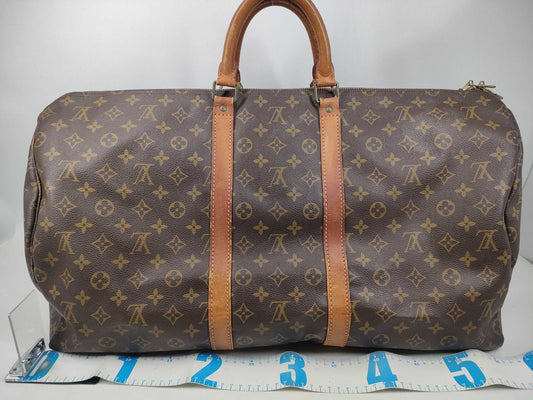 LOUIS VUITTON Monogram M41424 Keepall 55 Boston Bag
