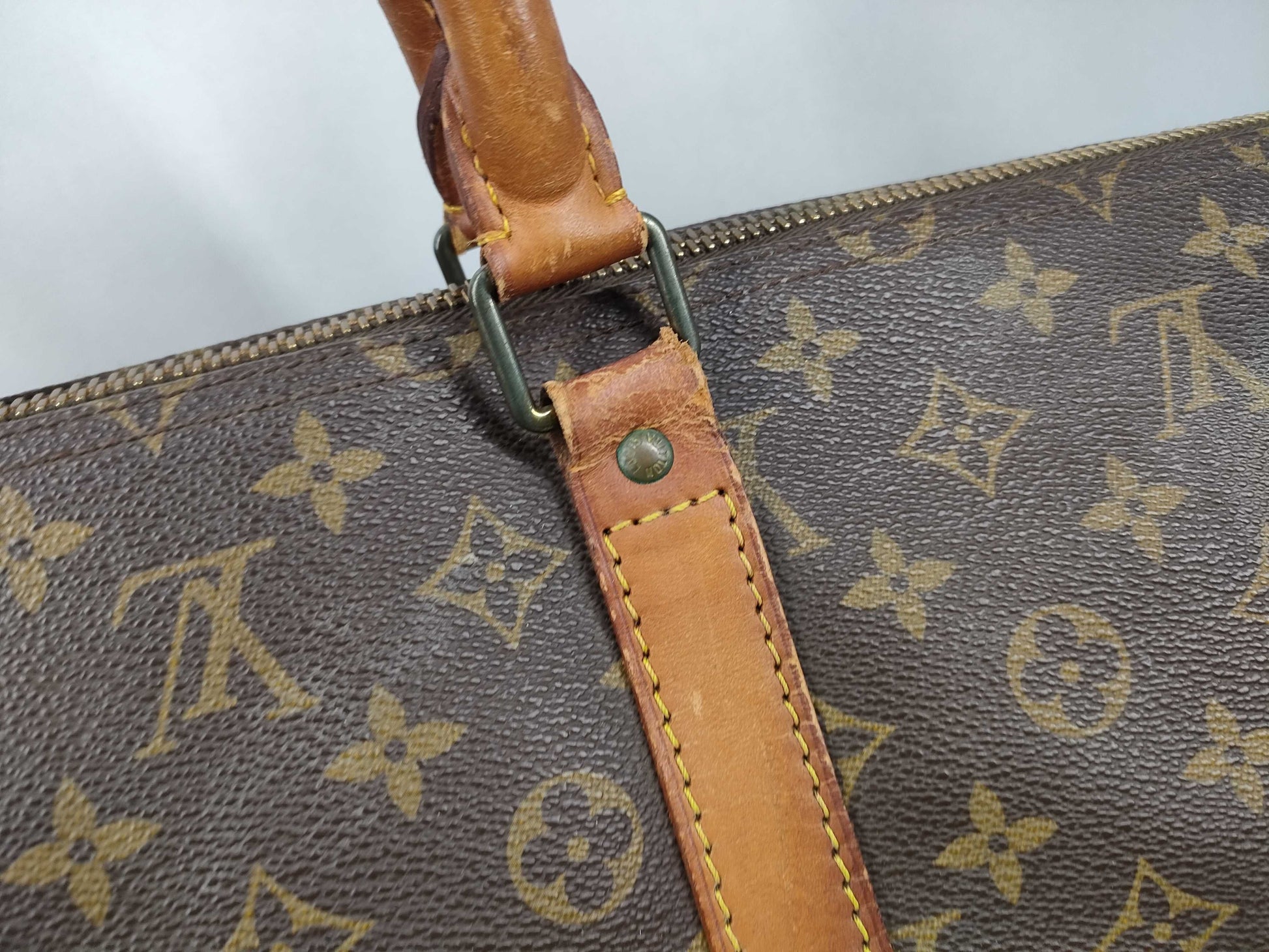LOUIS VUITTON Monogram M41424 Keepall 55 Boston Bag