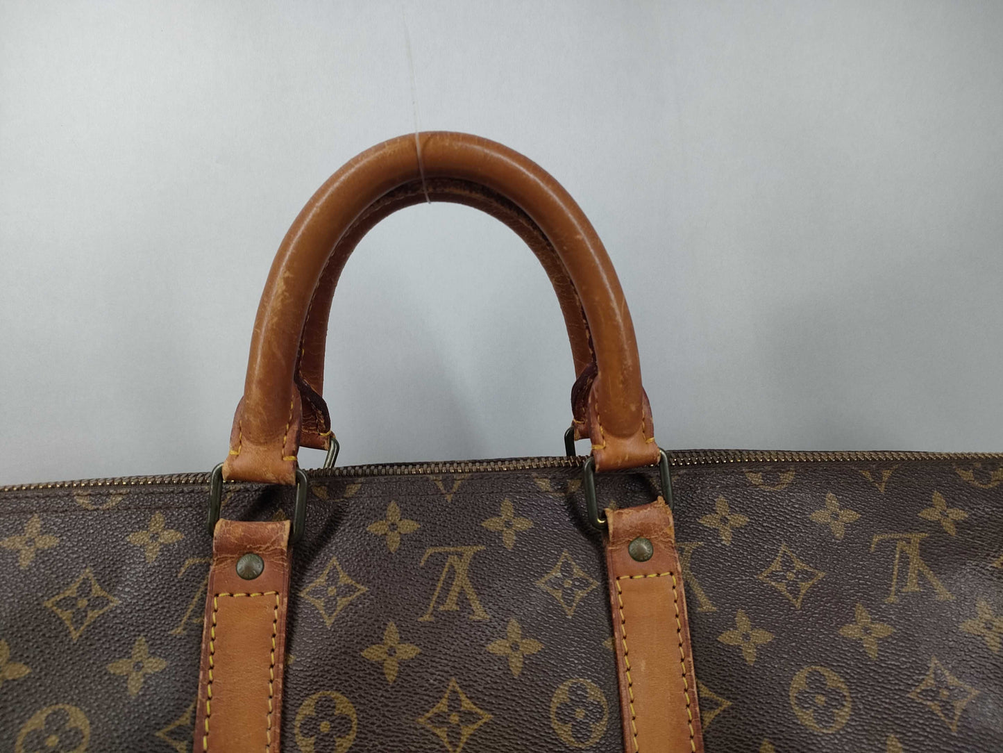 LOUIS VUITTON Monogram M41424 Keepall 55 Boston Bag