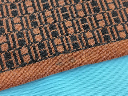 HERMES Orange Logo Scarf