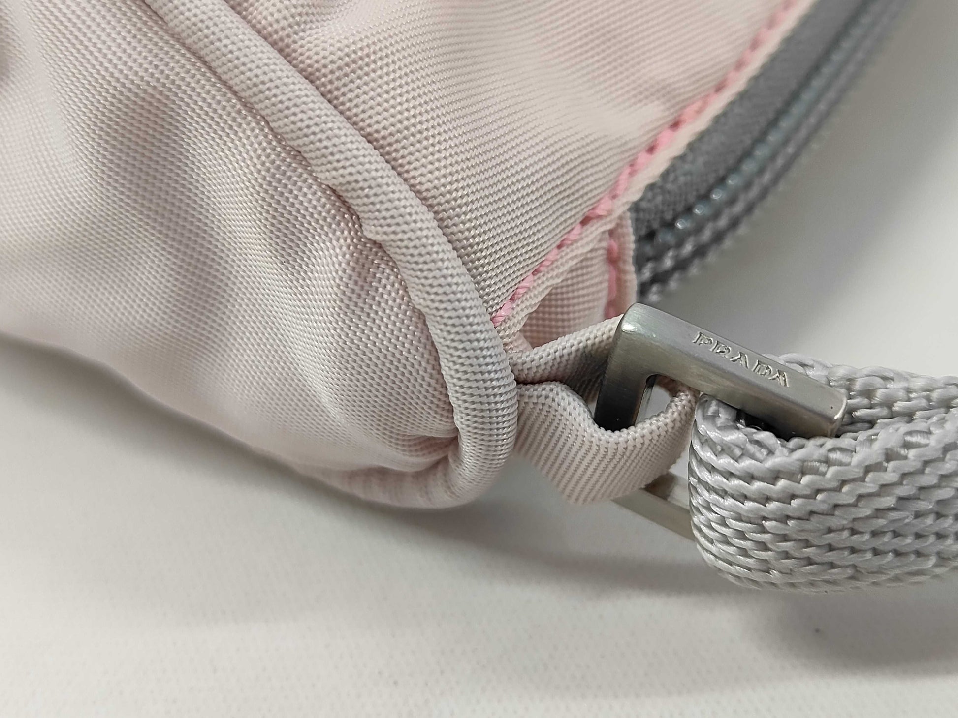 PRADA Nylon Accessory Pouch Pink Handbag