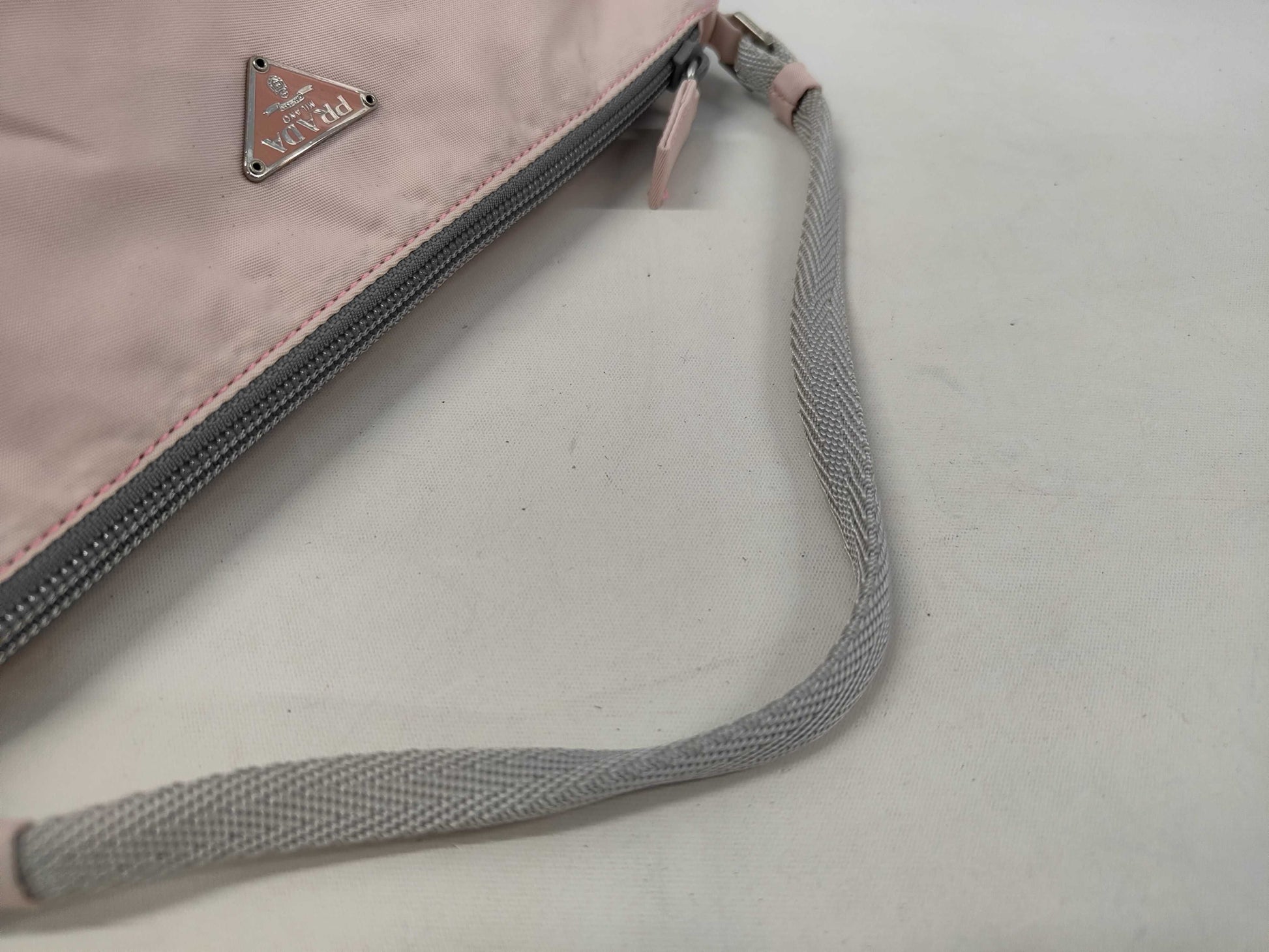 PRADA Nylon Accessory Pouch Pink Handbag