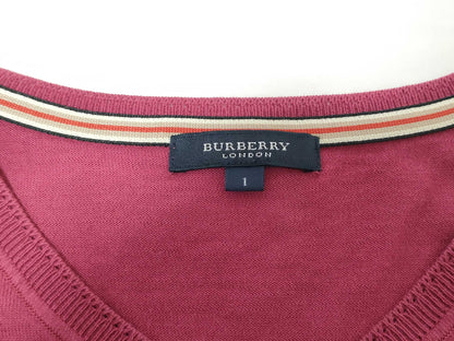 BURBERRY? 100% Cotton V-Neck Top