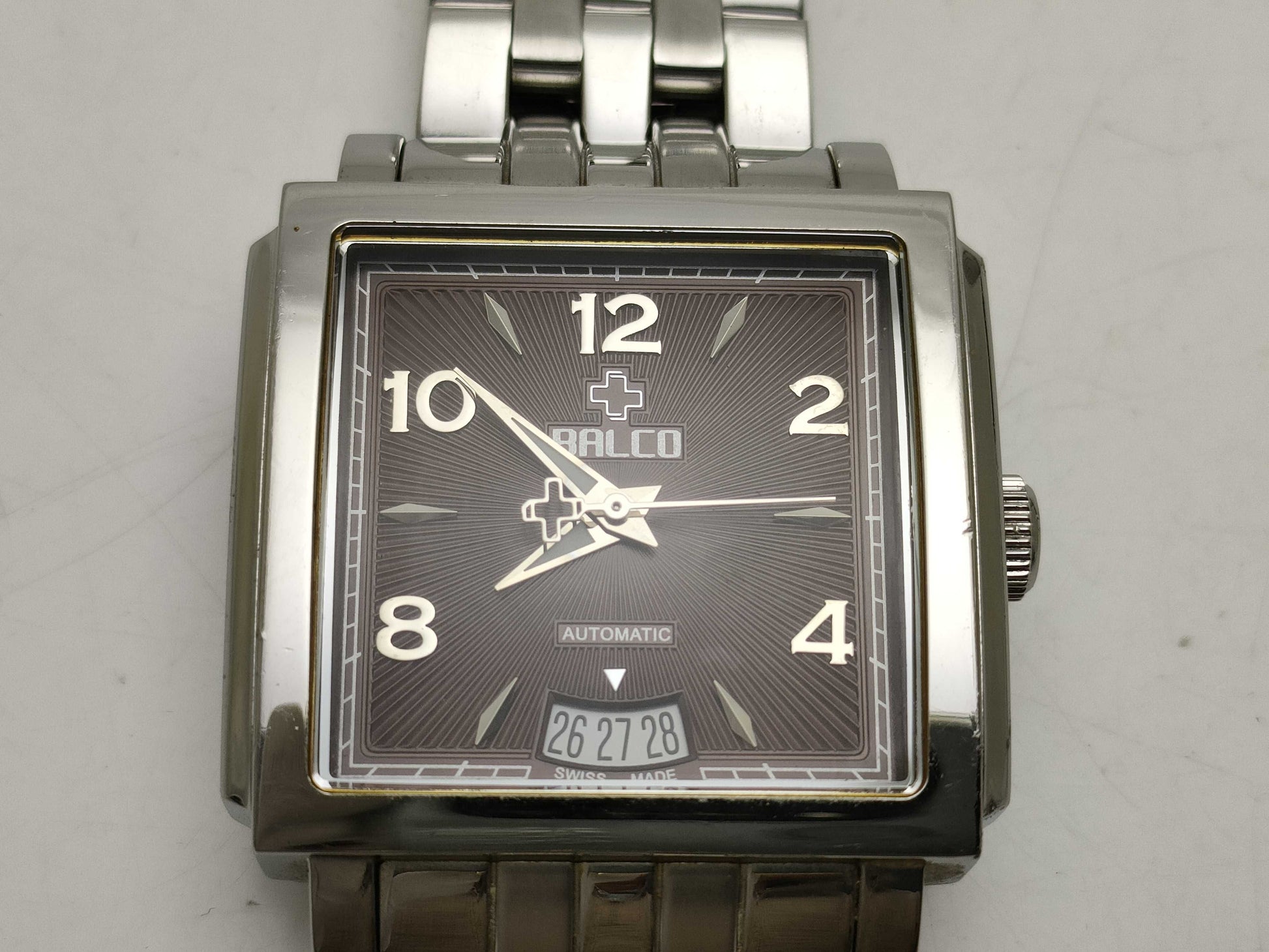 balco square men's watch