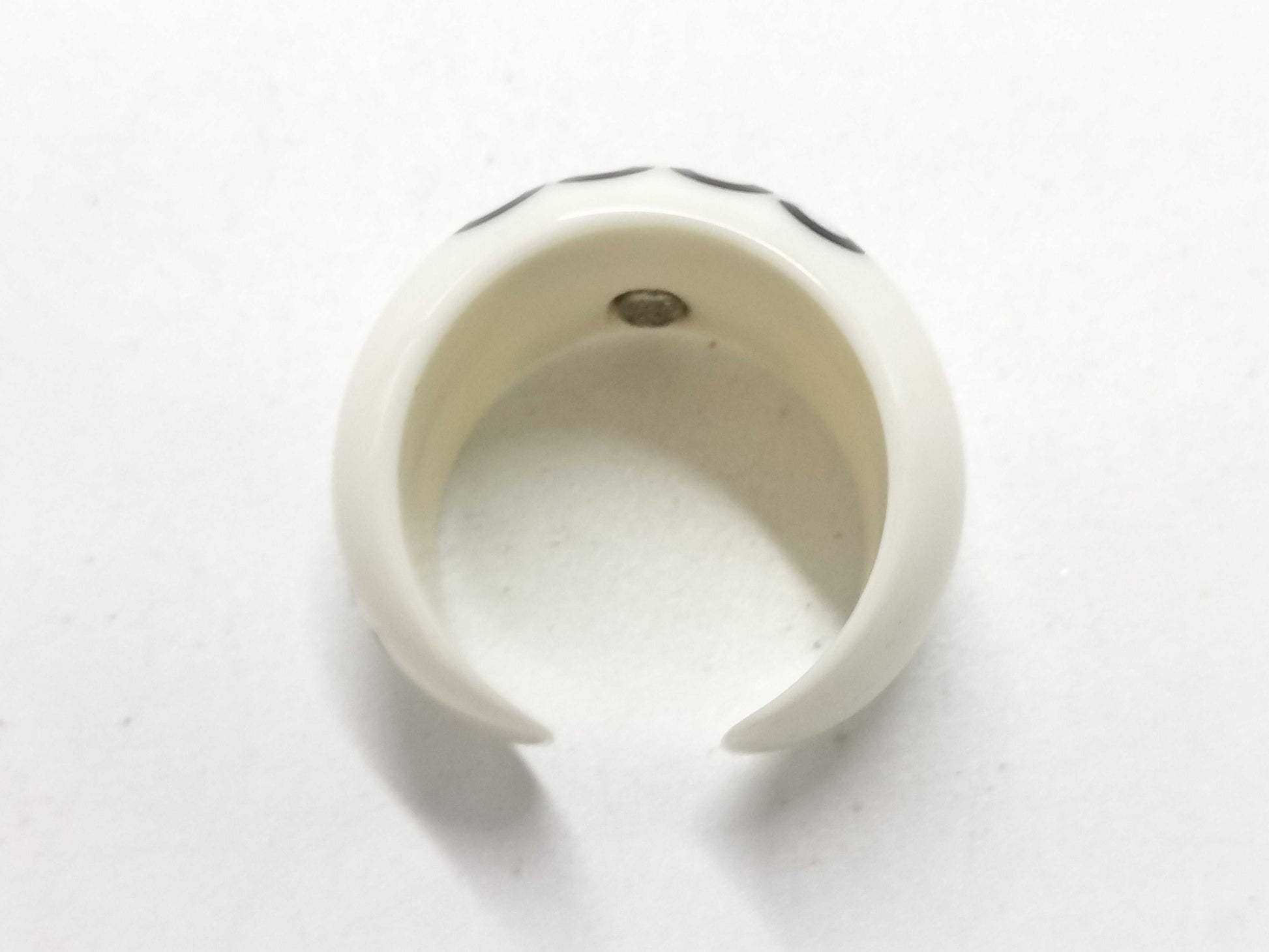 CHANEL 01P Coco Mark Plastic Ring