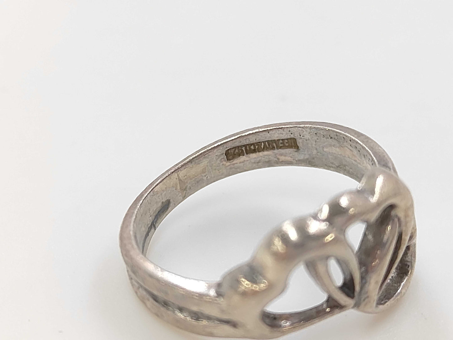 Tiffany & Co. 3-Row Open Heart SV925 Ring