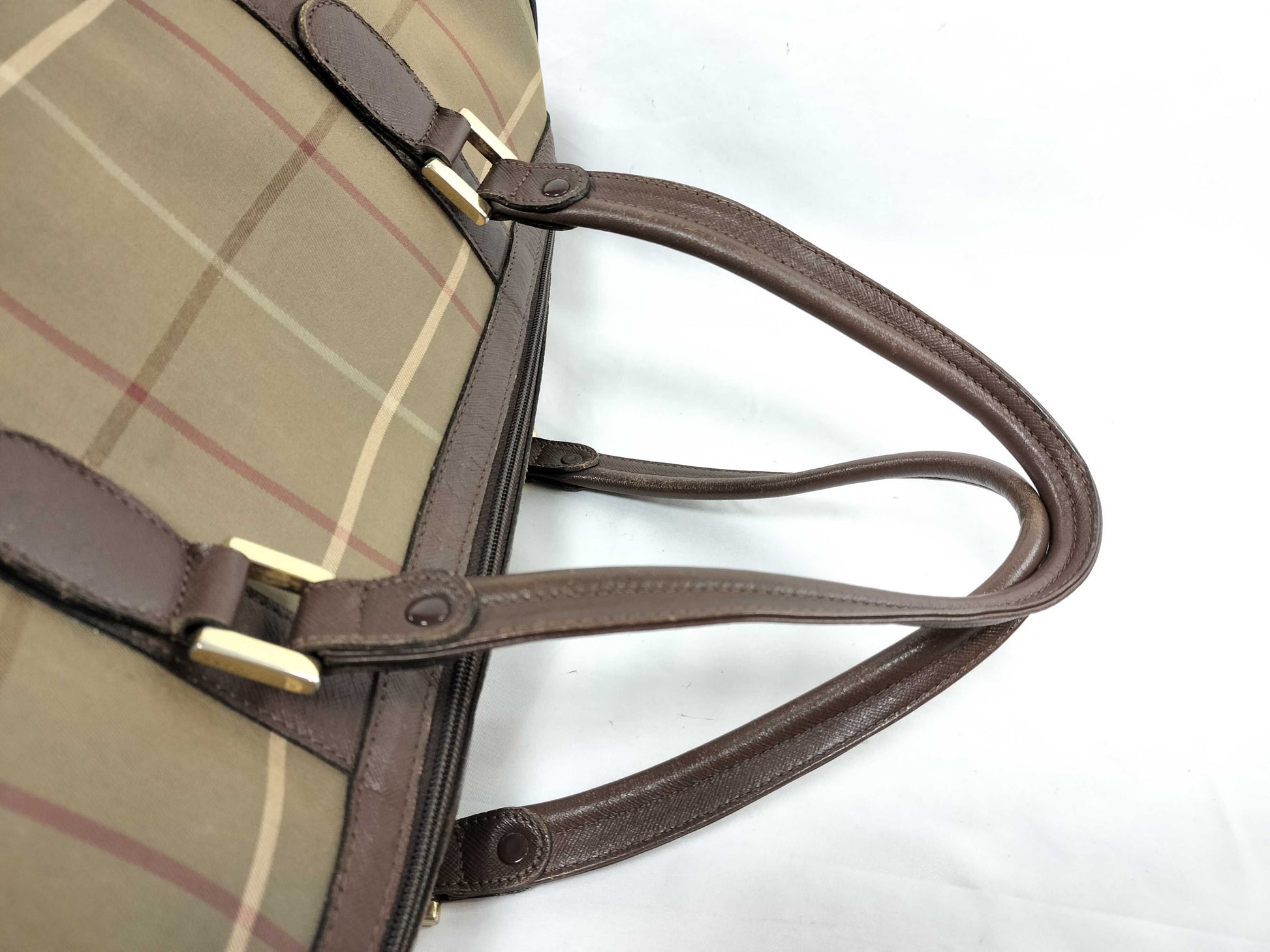 Burberrys Check Boston Bag Boston Bag