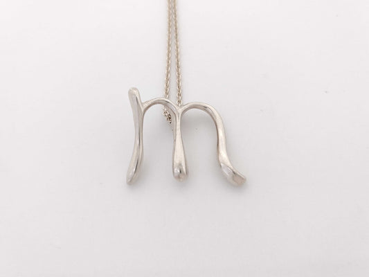 Tiffany & Co. M Initial Necklace in SV925