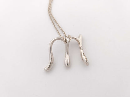 Tiffany & Co. M Initial Necklace in SV925