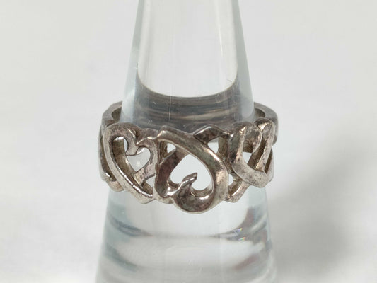Tiffany & Co. Triple Heart Ring, SV925, 5.0g