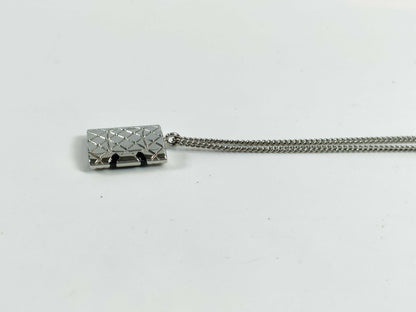 CHANEL 05C Silver Color Necklace