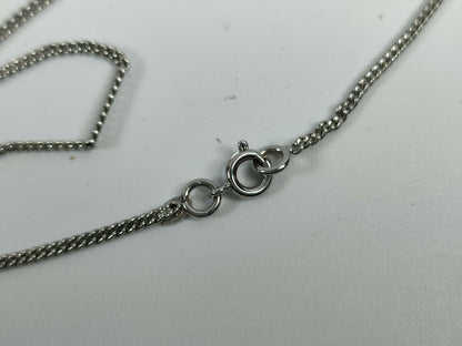 CHANEL 05C Silver Color Necklace