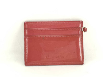 Dior Lady Dior/Card Case/Enamel Card Case, Pass Case, Business Card Case
