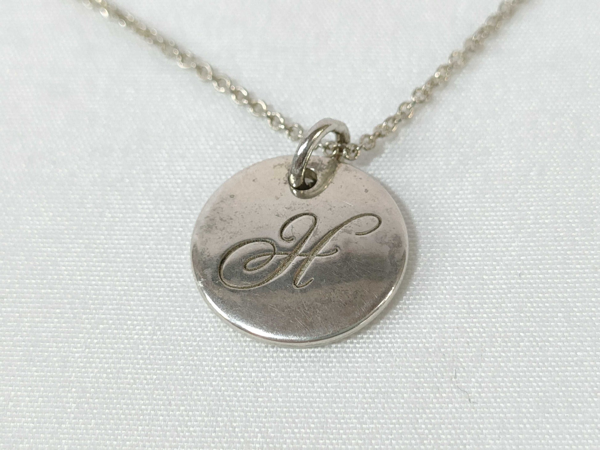 Tiffany & Co. Initial Necklace, SV925, 3.1g